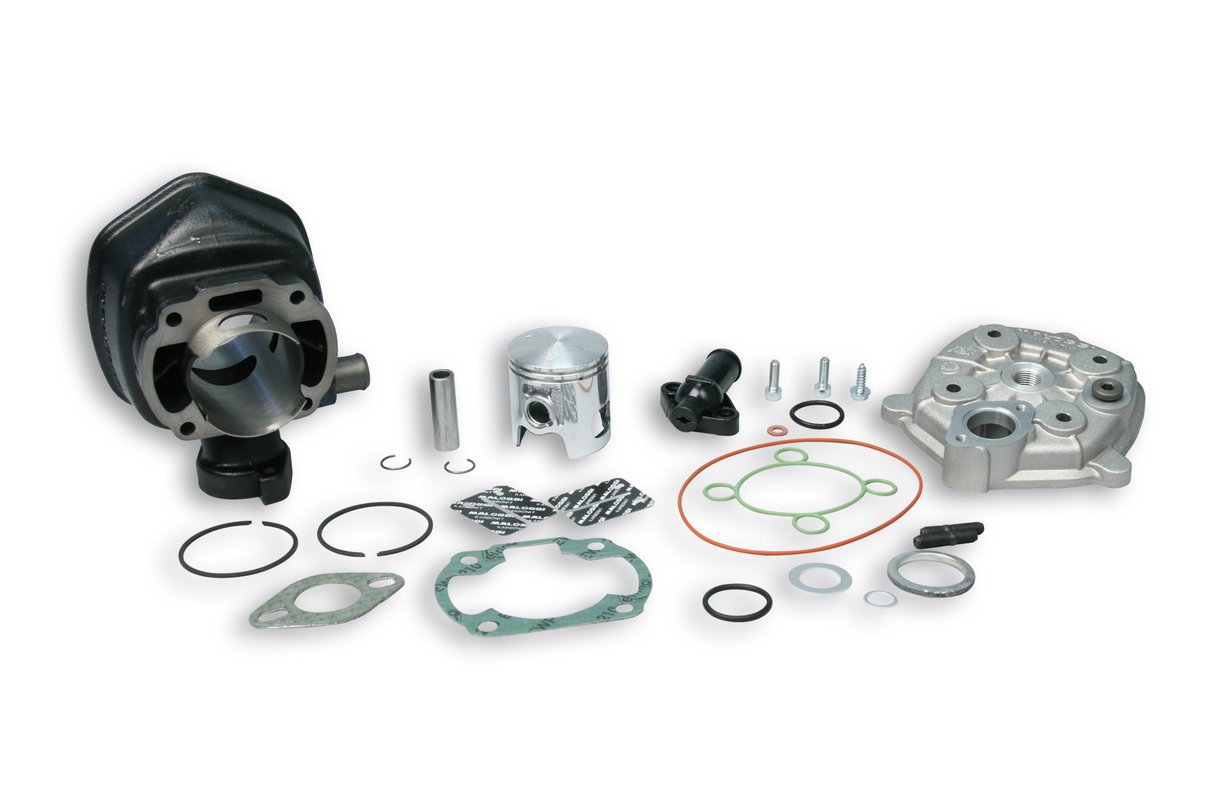 Malossi Cast iron cylinder kit D.47 with D.12 H2O pin Aprilia SR Replica 50 2T LC 2000-(Aprilia)